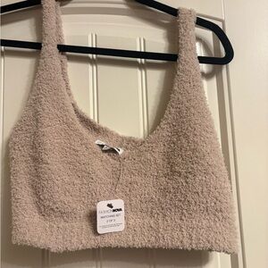 Fashion Nova Taupe Living it Up Cropped Top